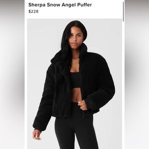 NWOT Alo Sherpa Snow Angel Puffer